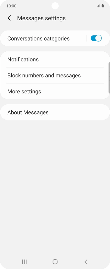 Press More settings. Press More settings.