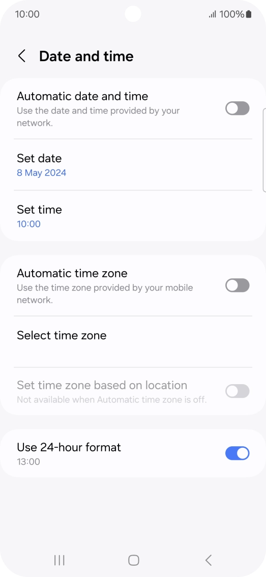 Press the indicator next to Press the indicator next to