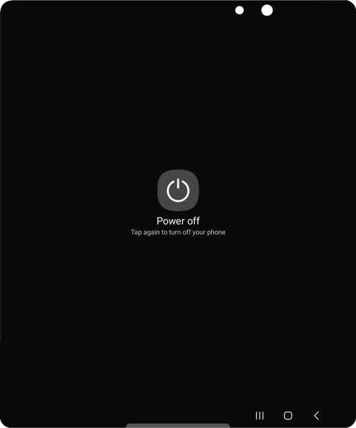 Press Power off. Press Power off.