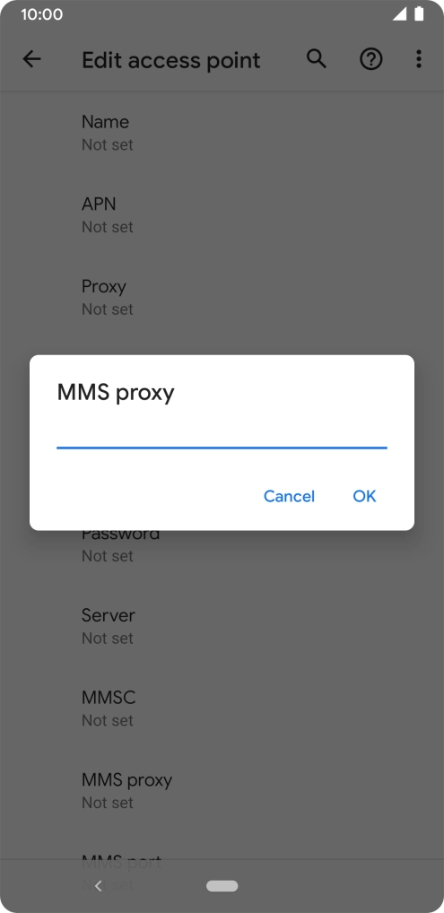 Key in 149.254.201.135 and press OK. Key in 149.254.201.135 and press OK.