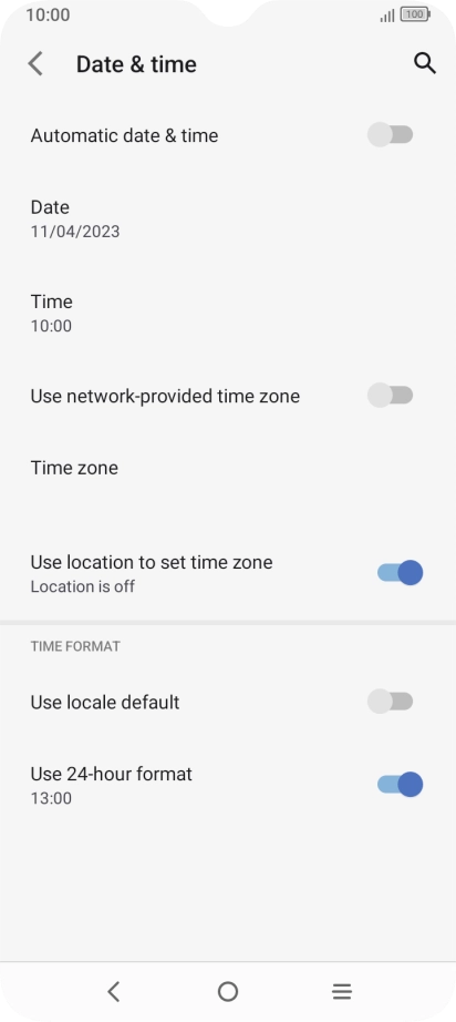 Press the indicator next to Press the indicator next to