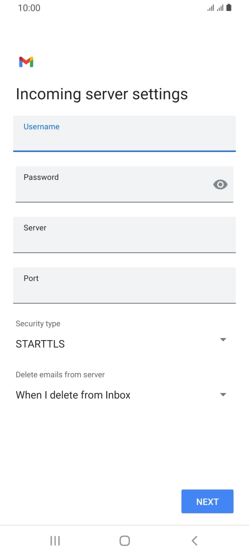 Press the field below Press the field below