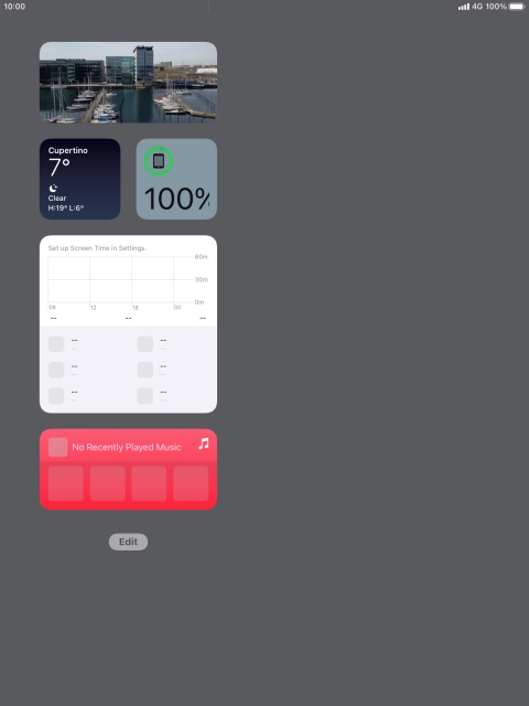 Press and hold the required Widget Stack. Press and hold the required Widget Stack.