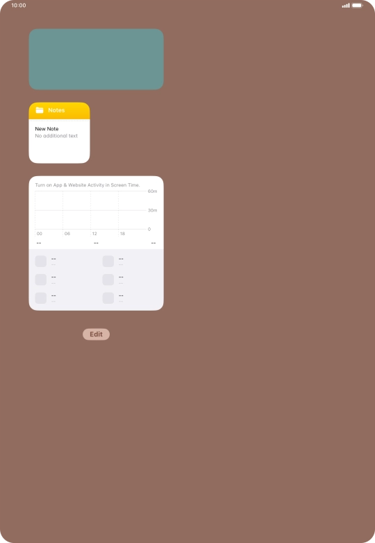 Press and hold the required Widget Stack. Press and hold the required Widget Stack.
