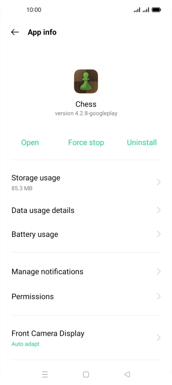 Press Storage usage. Press Storage usage.