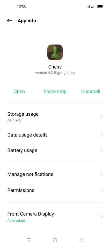 Press Storage usage. Press Storage usage.
