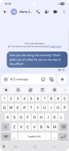 Start a conversation and press the AI icon. Start a conversation and press the AI icon.
