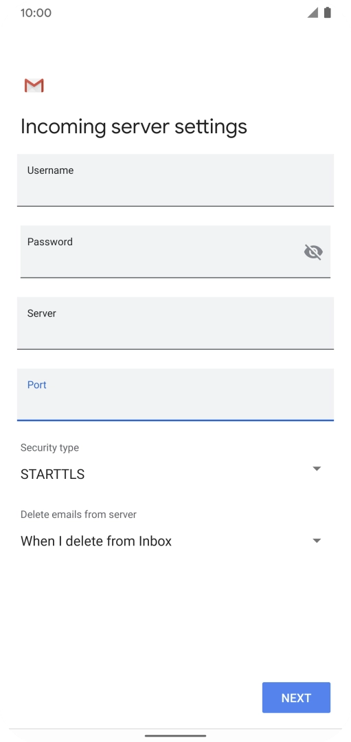 Press the drop down list below Press the drop down list below