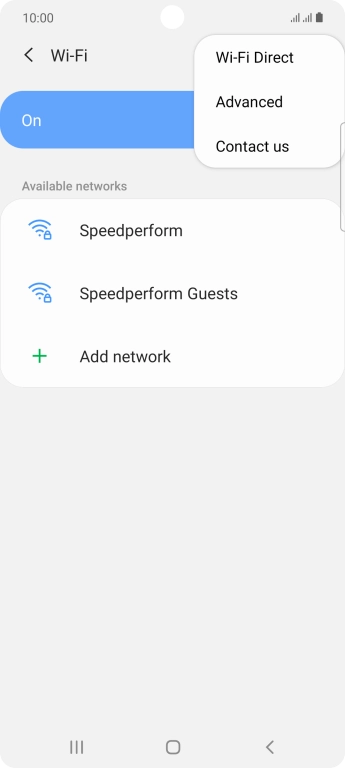 Press Advanced. Press Advanced.