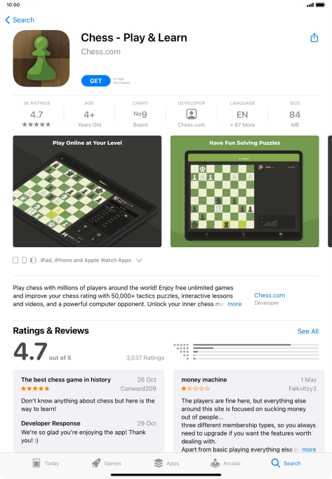 Press GET and follow the instructions on the screen to install the app. Press GET and follow the instructions on the screen to install the app.