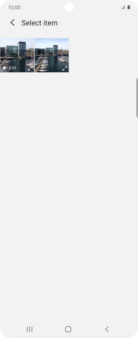 Press the required file. Press the required file.