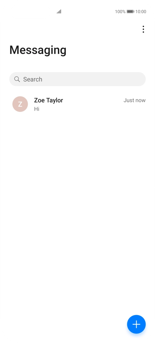 Press the new message icon. Press the new message icon.