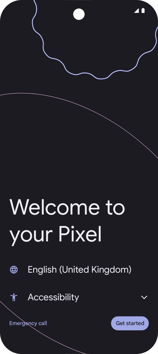 Press Get started. Press Get started.