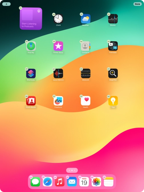 Press Done. Press Done.