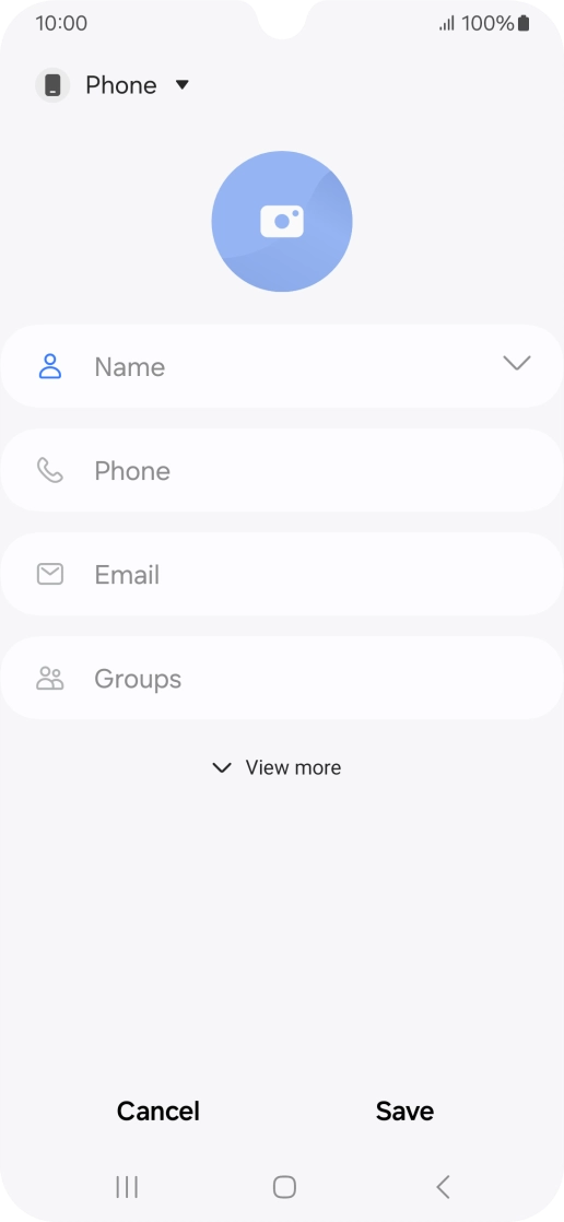 Press the address book drop down list. Press the address book drop down list.