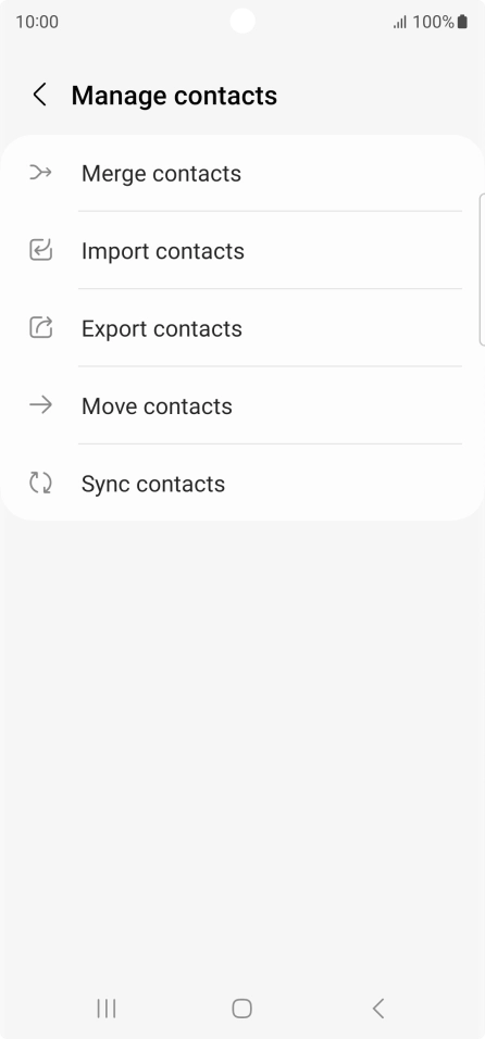 Press Import contacts. Press Import contacts.