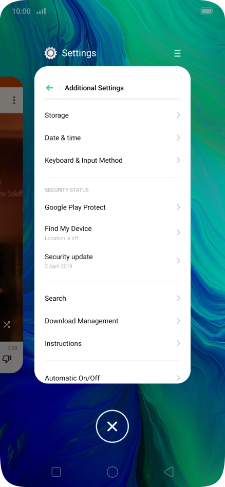 To end one running application, slide your finger upwards on the required application. To end one running application, slide your finger upwards on the required application.