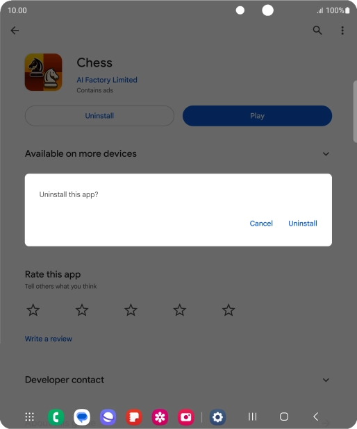 Press Uninstall. Press Uninstall.