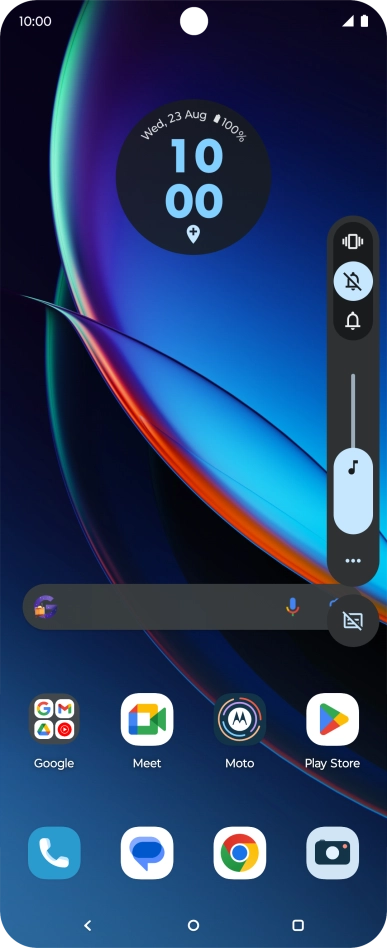 Press the sound icon to turn off silent mode. Press the sound icon to turn off silent mode.