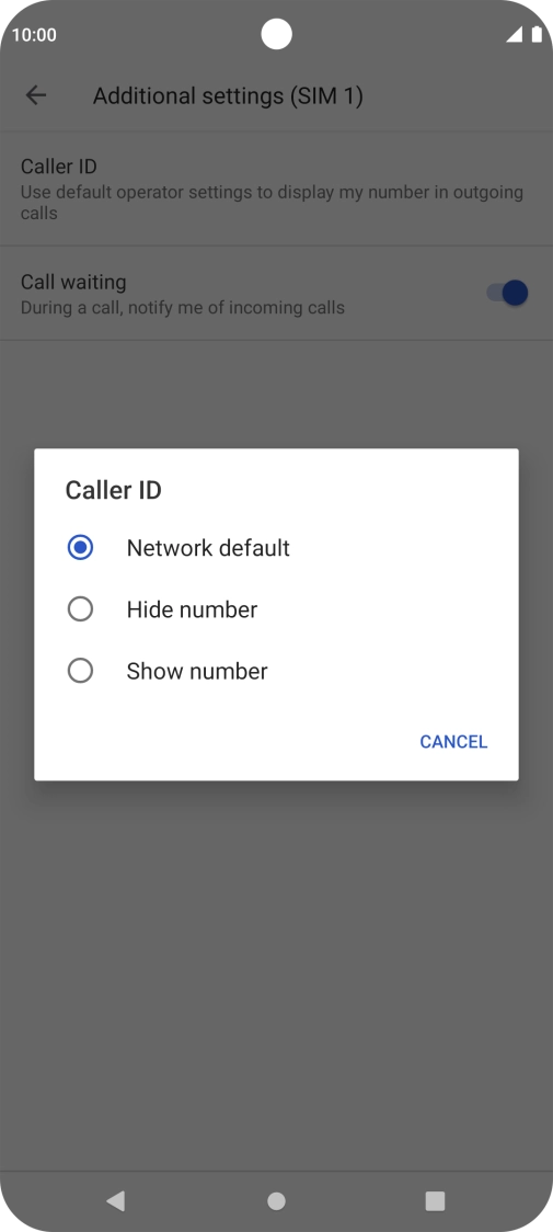Press Show number to turn on caller identification. Press Show number to turn on caller identification.