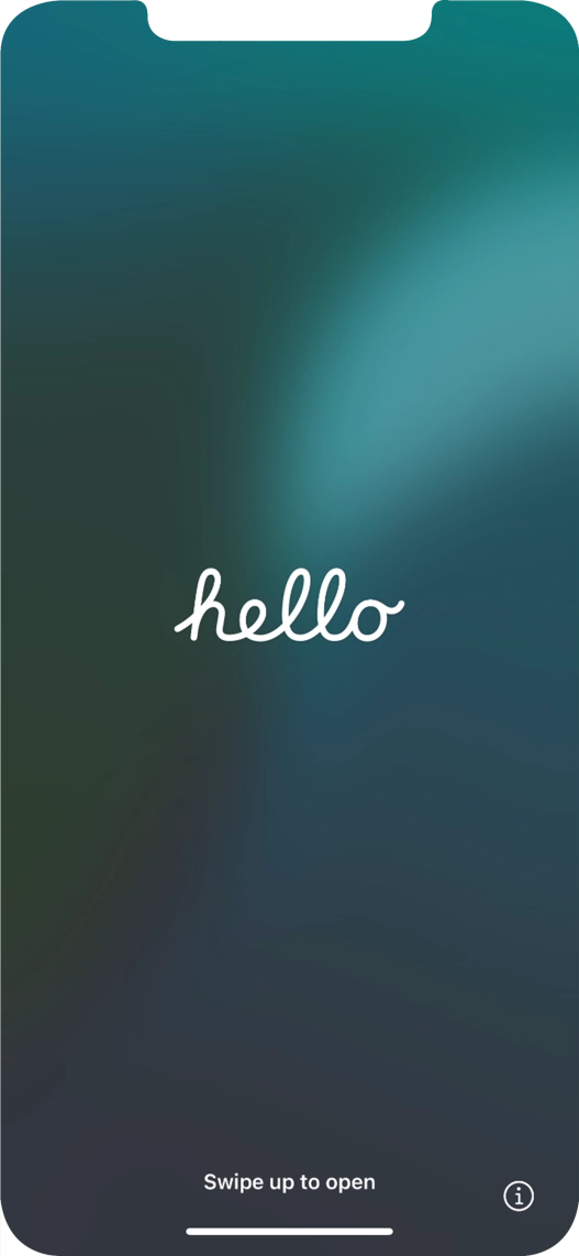 Slide your finger upwards starting from the bottom of the screen. Slide your finger upwards starting from the bottom of the screen.