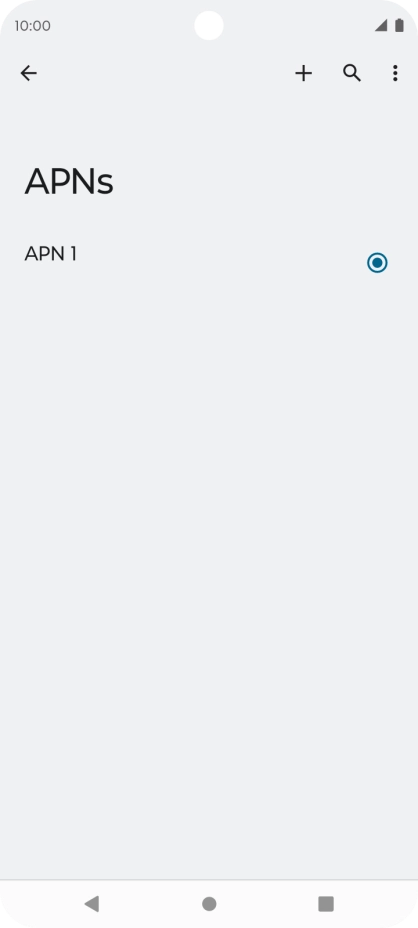Press the new data connection icon. Press the new data connection icon.