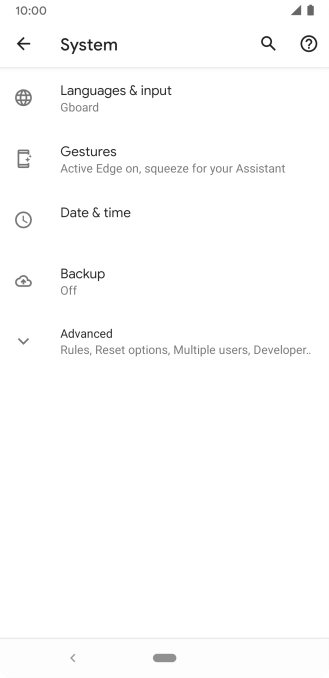 Press Advanced. Press Advanced.