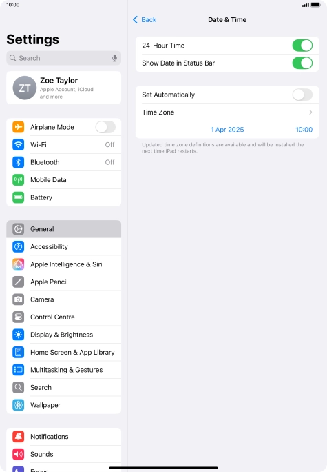 Press the indicator next to Press the indicator next to
