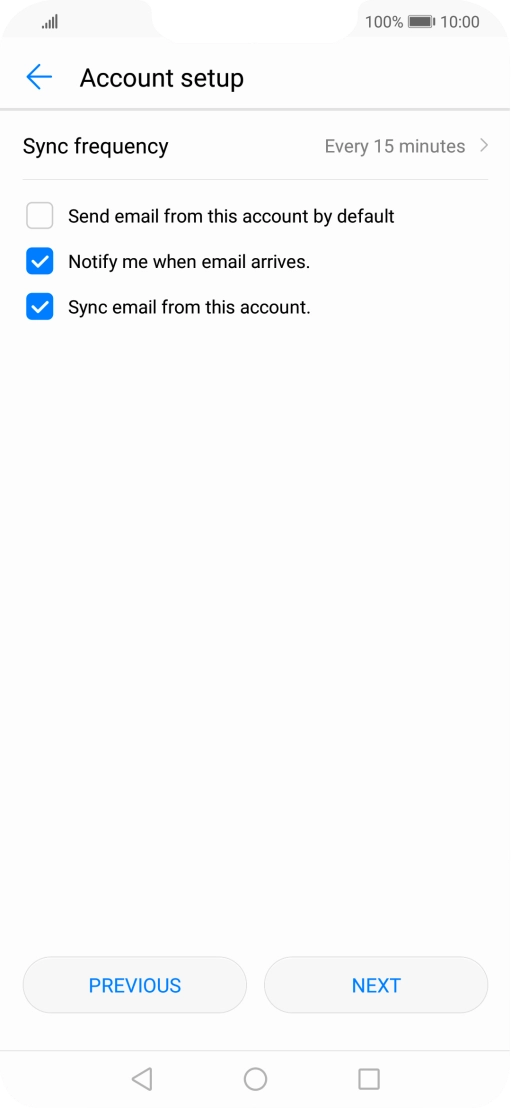 Press Sync frequency. Press Sync frequency.