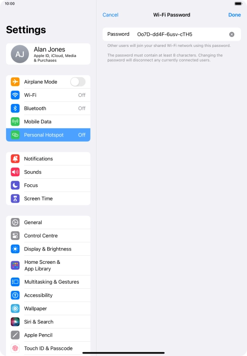 Press Done. Press Done.