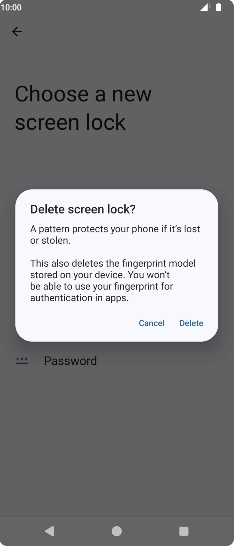 Press Delete. Press Delete.