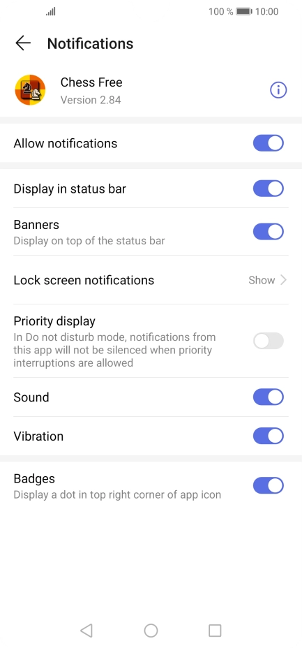 Press the indicator next to Press the indicator next to