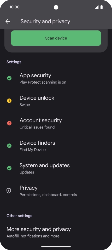Press More security and privacy. Press More security and privacy.