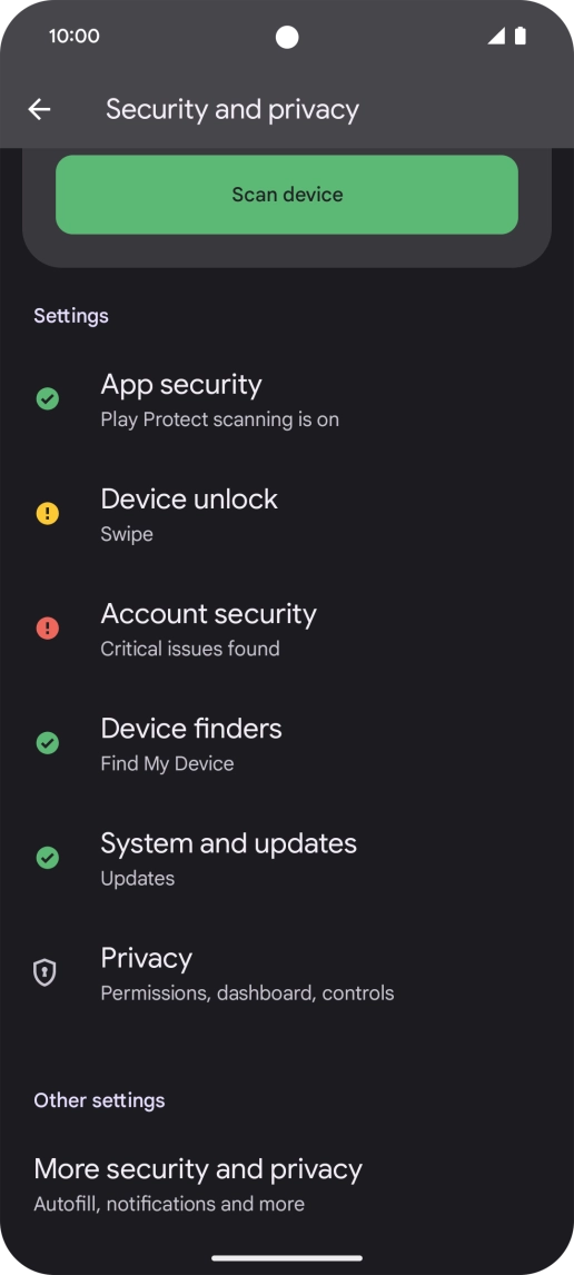 Press More security and privacy. Press More security and privacy.