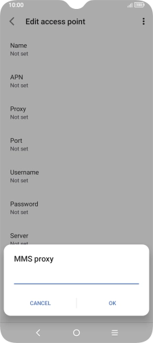 Key in 149.254.201.135 and press OK. Key in 149.254.201.135 and press OK.