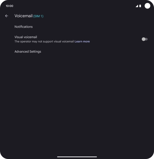 Press Advanced Settings. Press Advanced Settings.