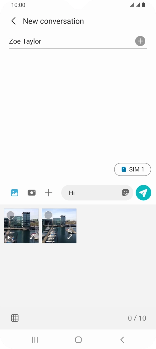 Press the gallery icon and go to the required folder. Press the gallery icon and go to the required folder.