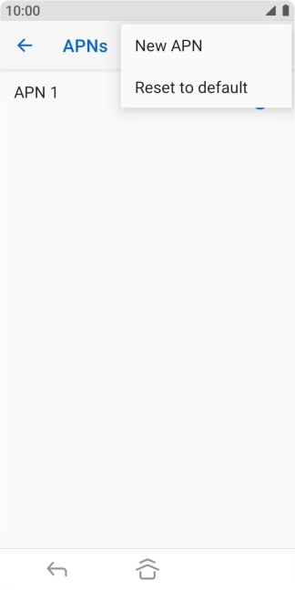 Press New APN. Press New APN.