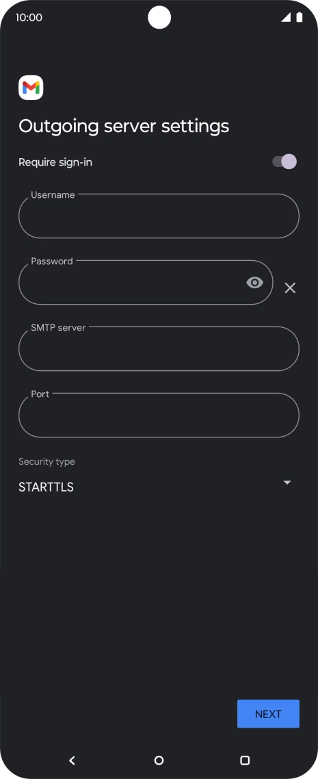 Press the indicator next to Press the indicator next to