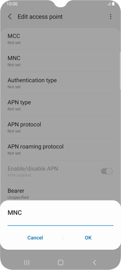 Key in 33 and press OK. Key in 33 and press OK.