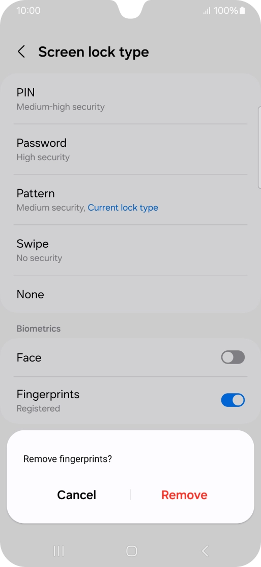 Press Remove. Press Remove.