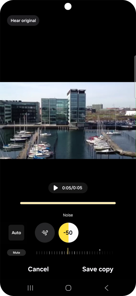 Press Mute to completely remove the selected audio type from the video. Press Mute to completely remove the selected audio type from the video.