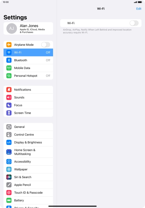 Press the indicator next to Press the indicator next to