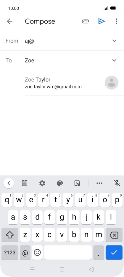 Press the required contact. Press the required contact.