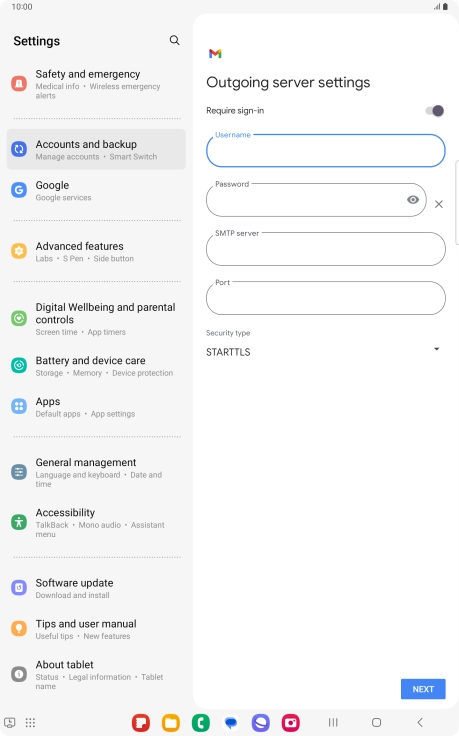 Press the field below Press the field below