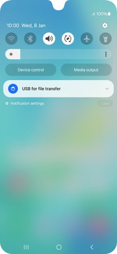 Press the drop down list. Press the drop down list.