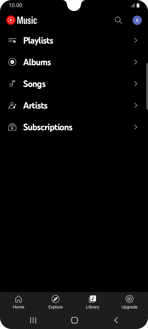 Press the required category and go to the required audio file. Press the required category and go to the required audio file.