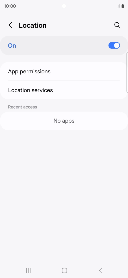 Press App permissions. Press App permissions.