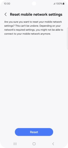 Press Reset. Press Reset.