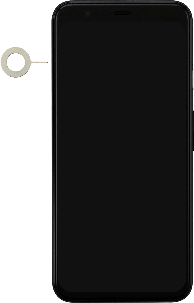Find the opener for the SIM holder. Find the opener for the SIM holder.
